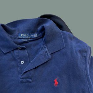 Classic Fit Polo Shirt - Navy Blue - Size L
